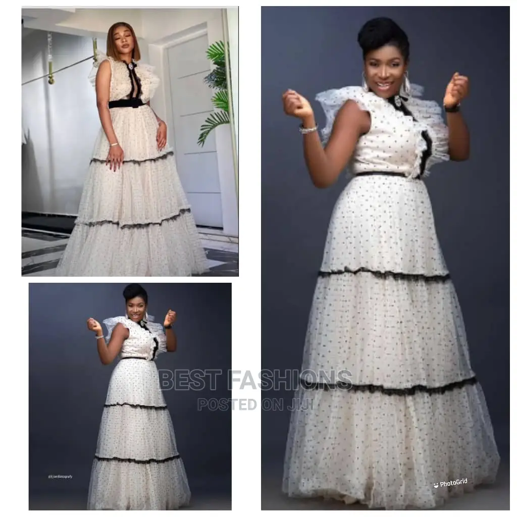 Elegant Ladies Long Step Dinner Dress
