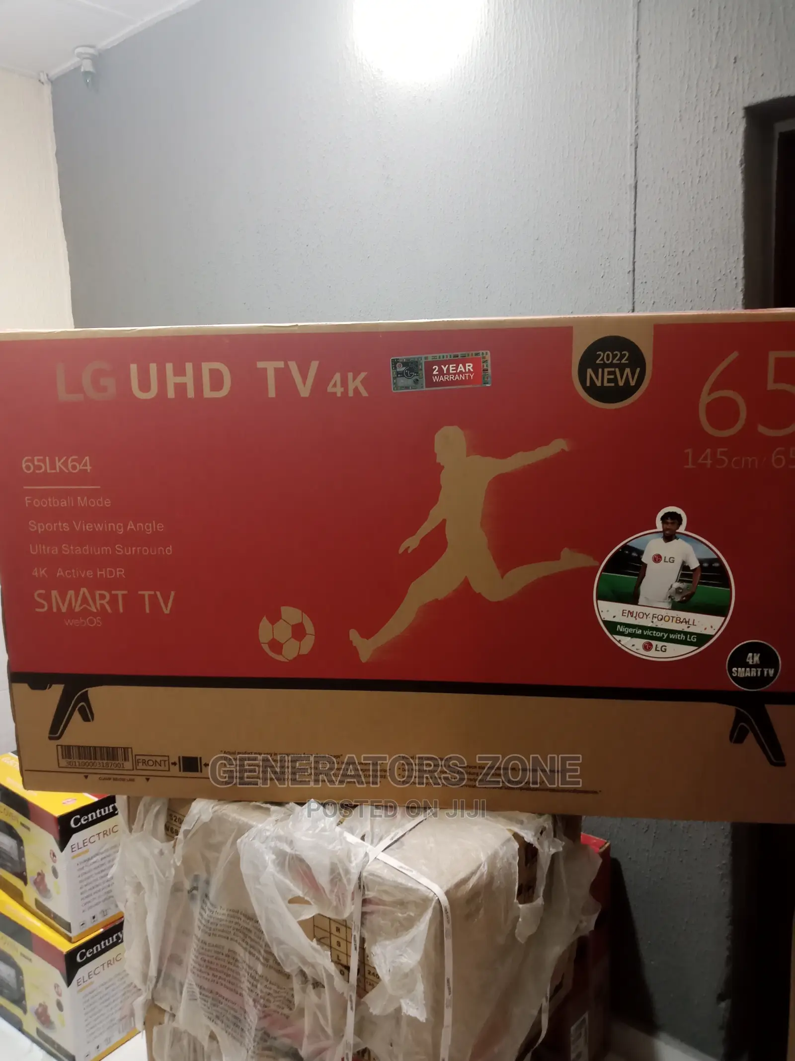 65'' Inches LG Smart TV + Youtube and Netflix