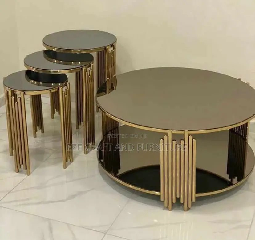 Modern Center Table With 3in1 Side Stools