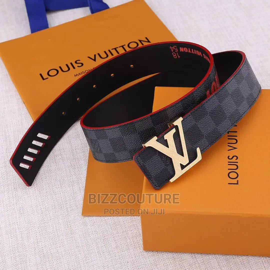 High Quality LOUIS VUITTON Leather Belts Available in Store