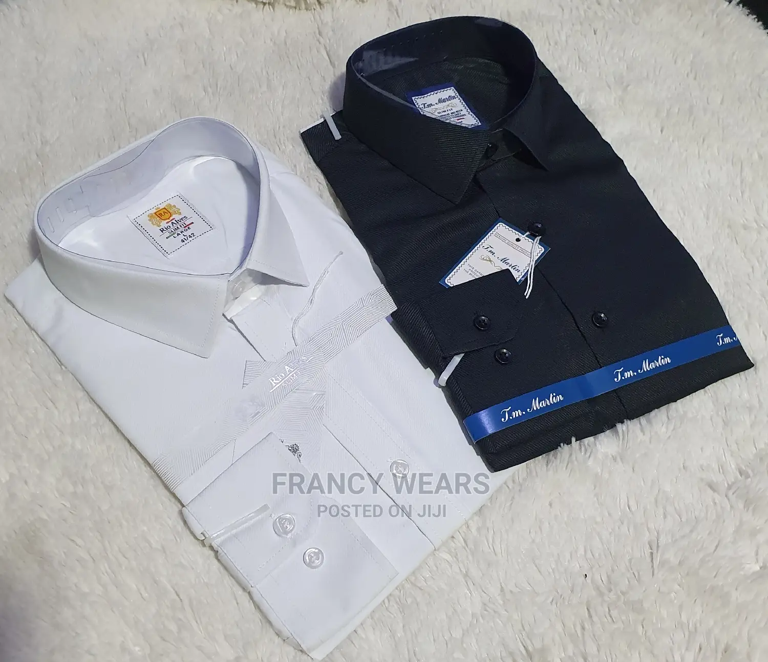 2 in One White and Black Quality Shirts