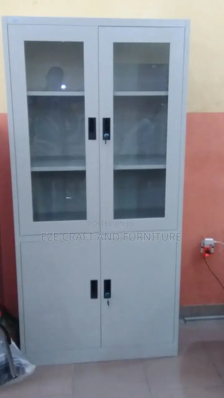 Half Glass Metal Bookshelves
