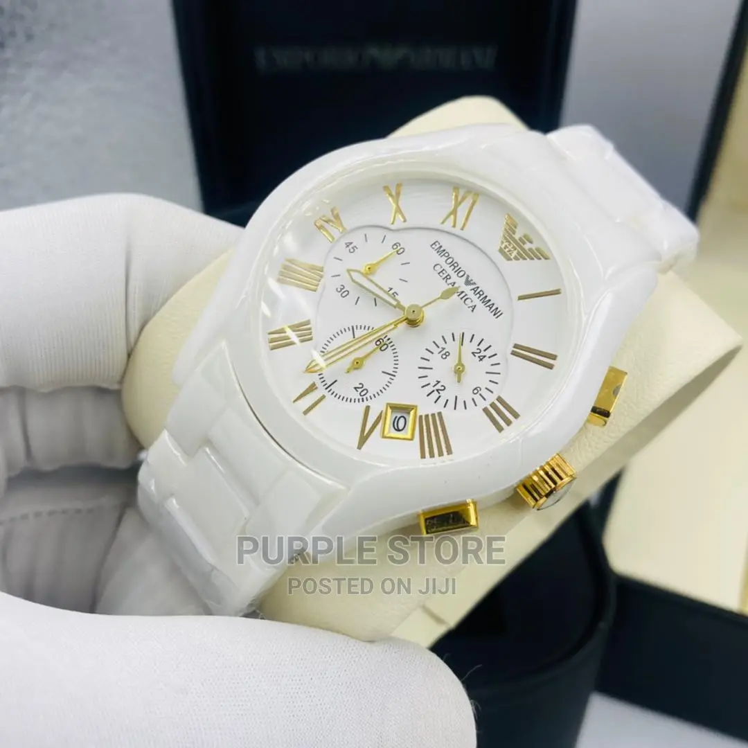 Emporio Armani *Ceramic-- Chronograph Wristwatch