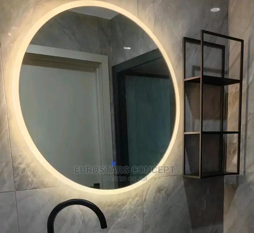 Round Sensor Mirror With Light