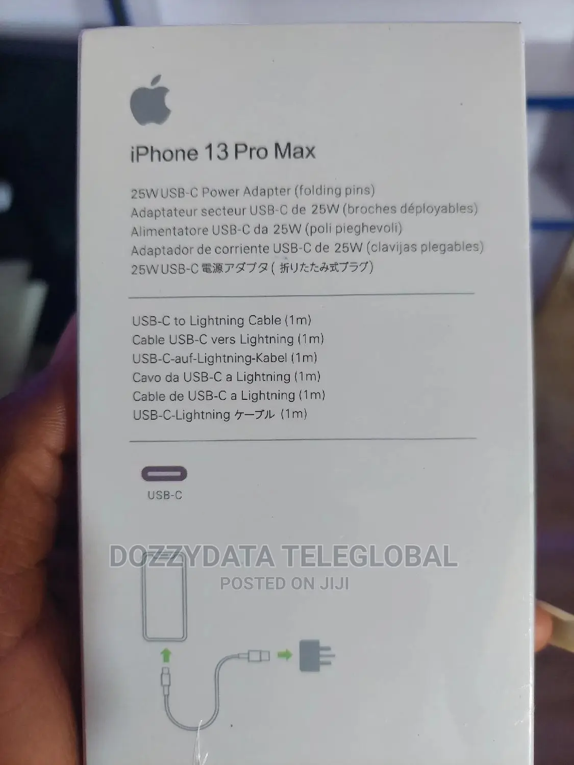 iPhone 13 Pro Max USB-C Power Adapter 2 Lightening Cable-25w