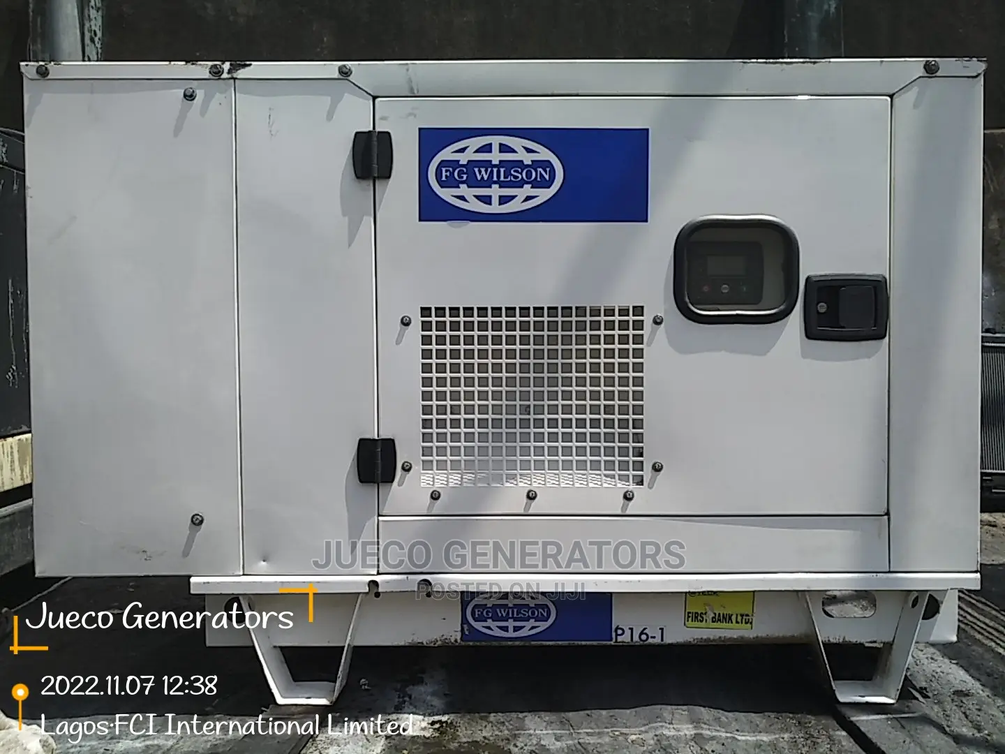 FG Wilson 15kva Soundproof Diesel Generator.