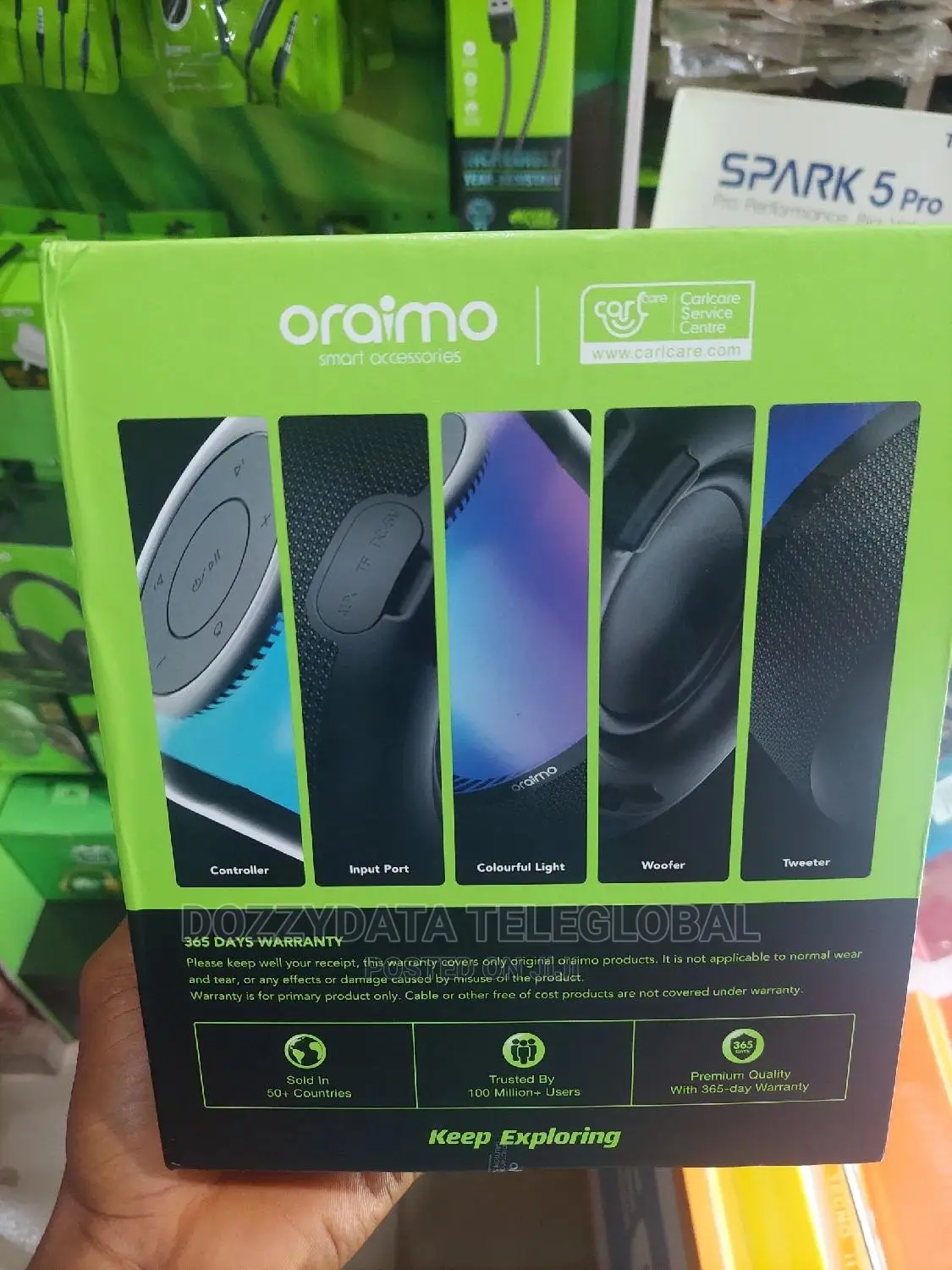 Oraimo Colorful Light Thumping Bass Wireless Soundbar|Flow