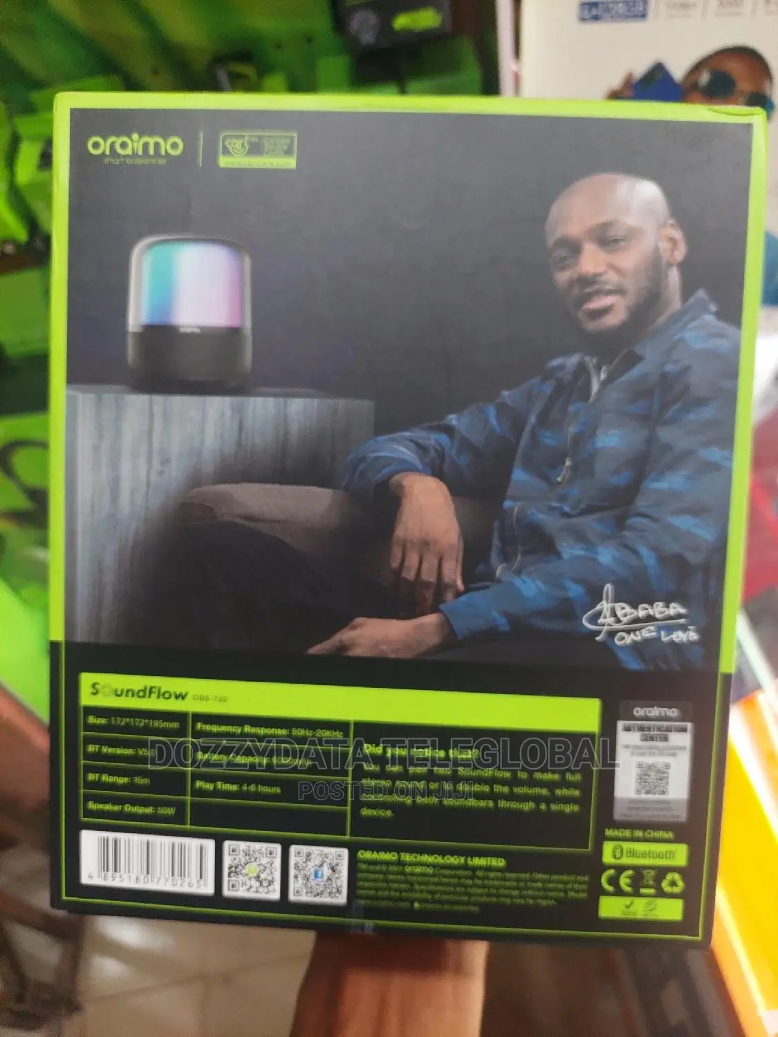Oraimo Colorful Light Thumping Bass Wireless Soundbar|Flow