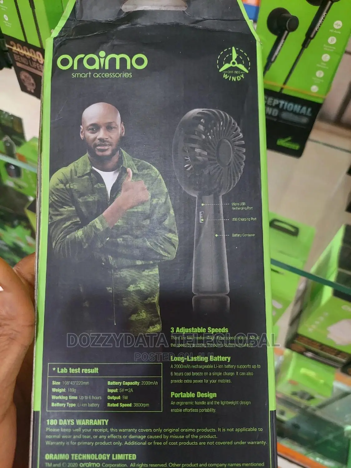 Oraimo Windy Hand Fan