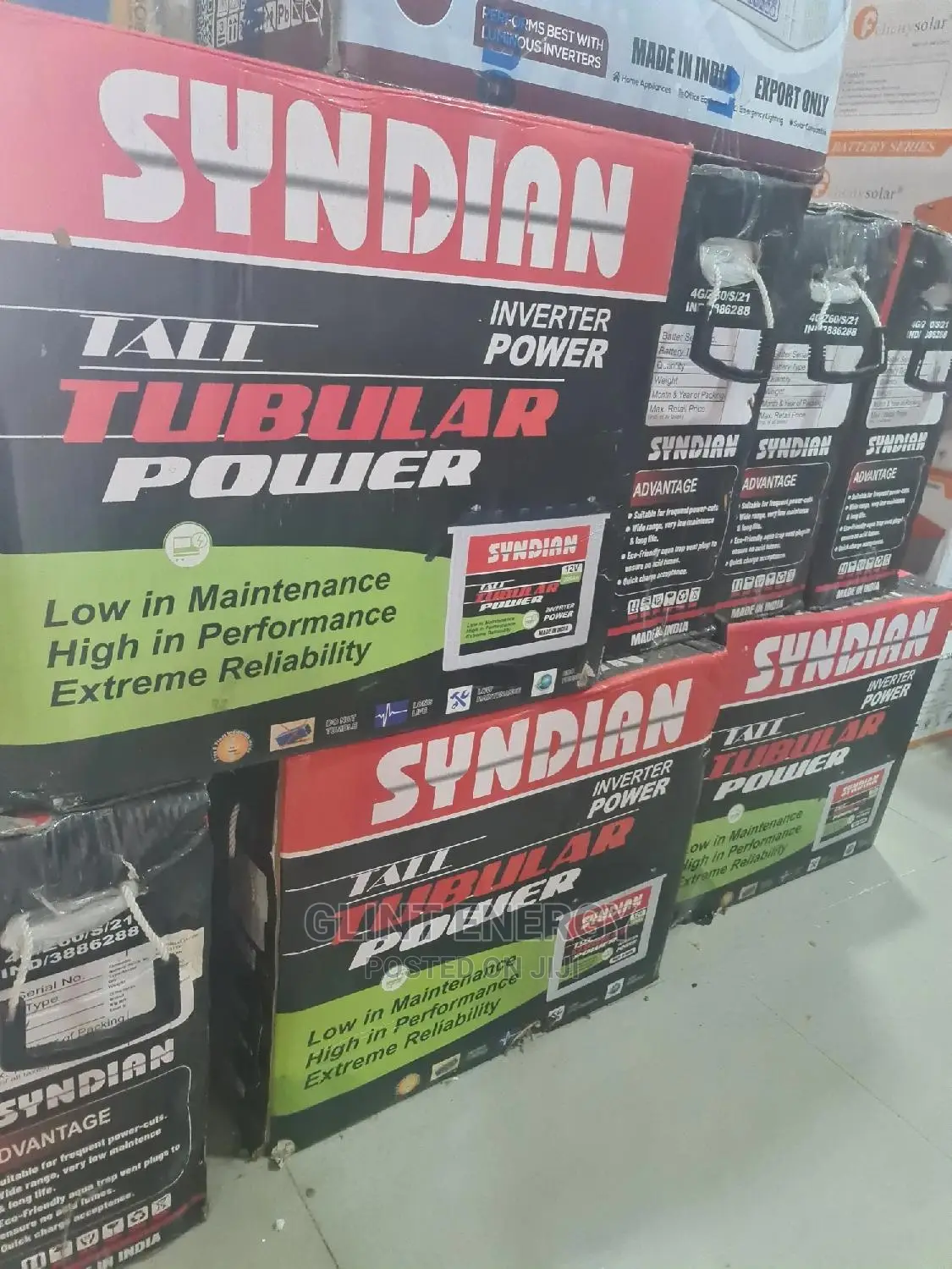 220ah 12v Syndian Tubular Batteries
