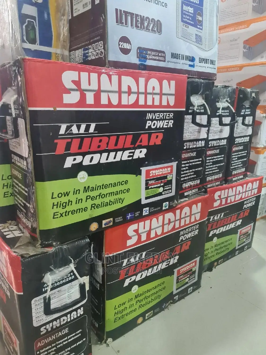 220ah 12v Syndian Tubular Batteries