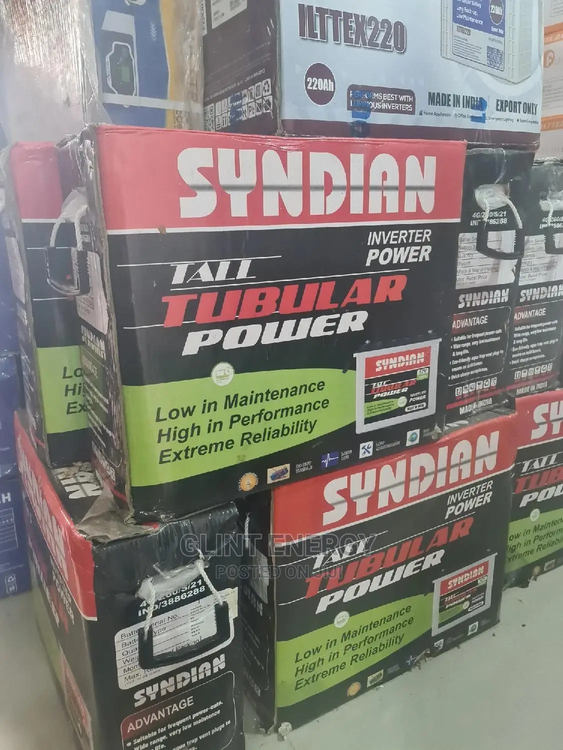 220ah 12v Syndian Tubular Batteries