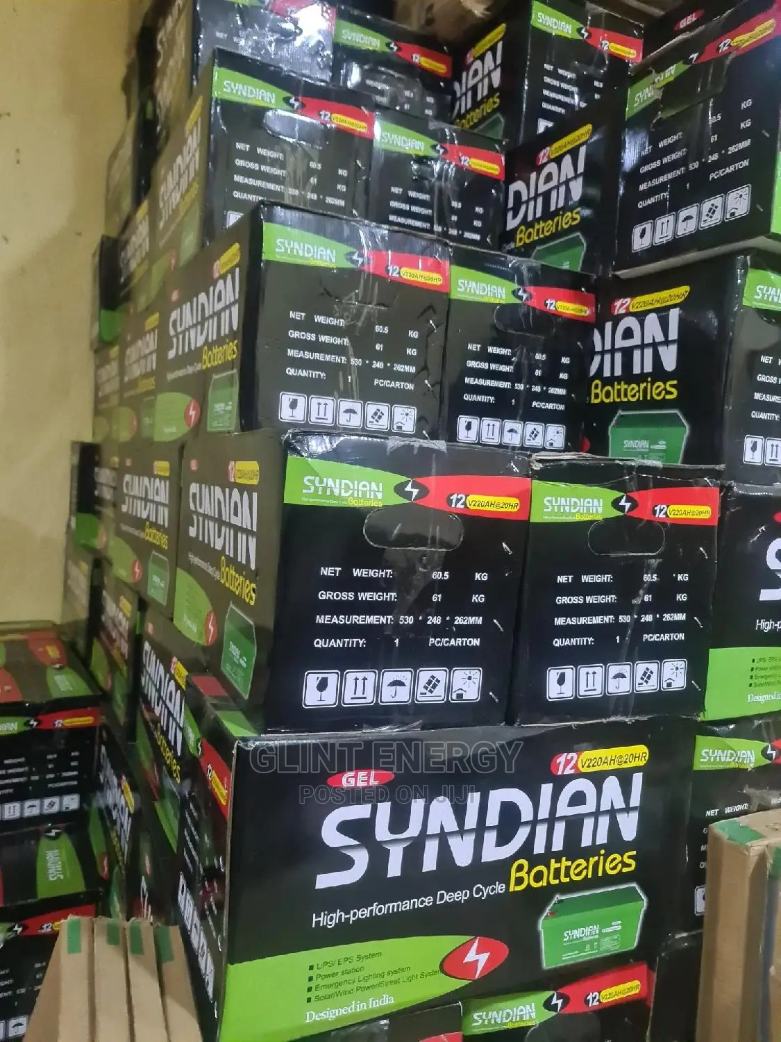 220ah 12v Syndian Gel Battery