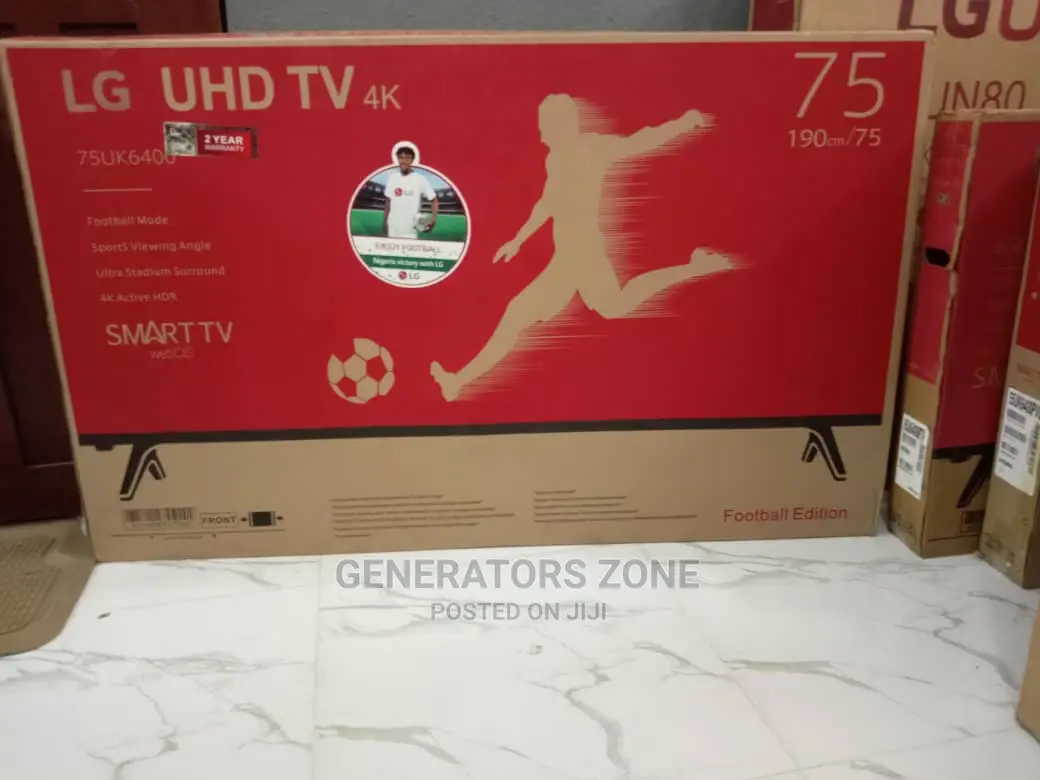 LG 75" Smart TV With Netflix, Youtube, Facebook Uhd/