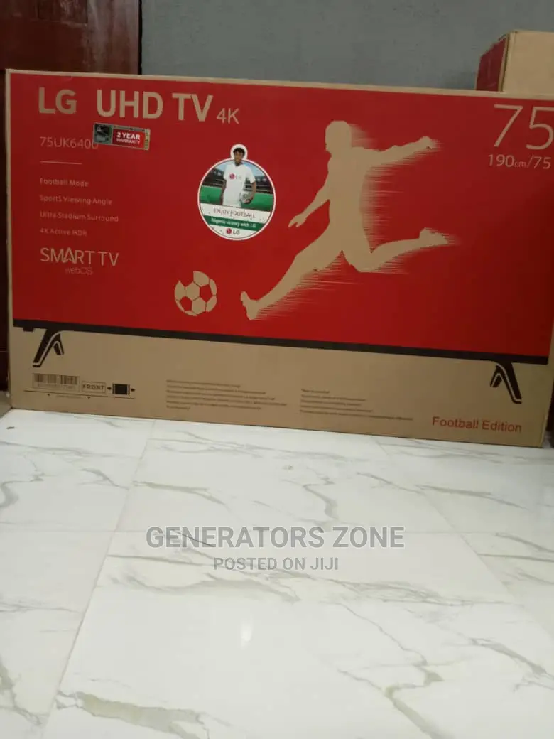 LG 75" Smart Uhd/ TV (2yrs Warranty) With Netflix