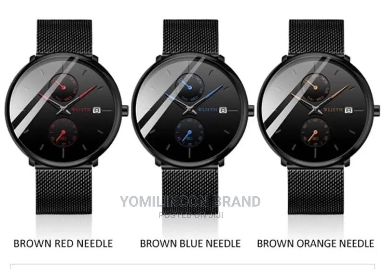 Wlisth Men Wristwatch - Black
