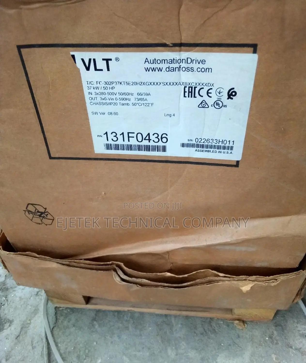 Danfoss Inverter Drive 37kw