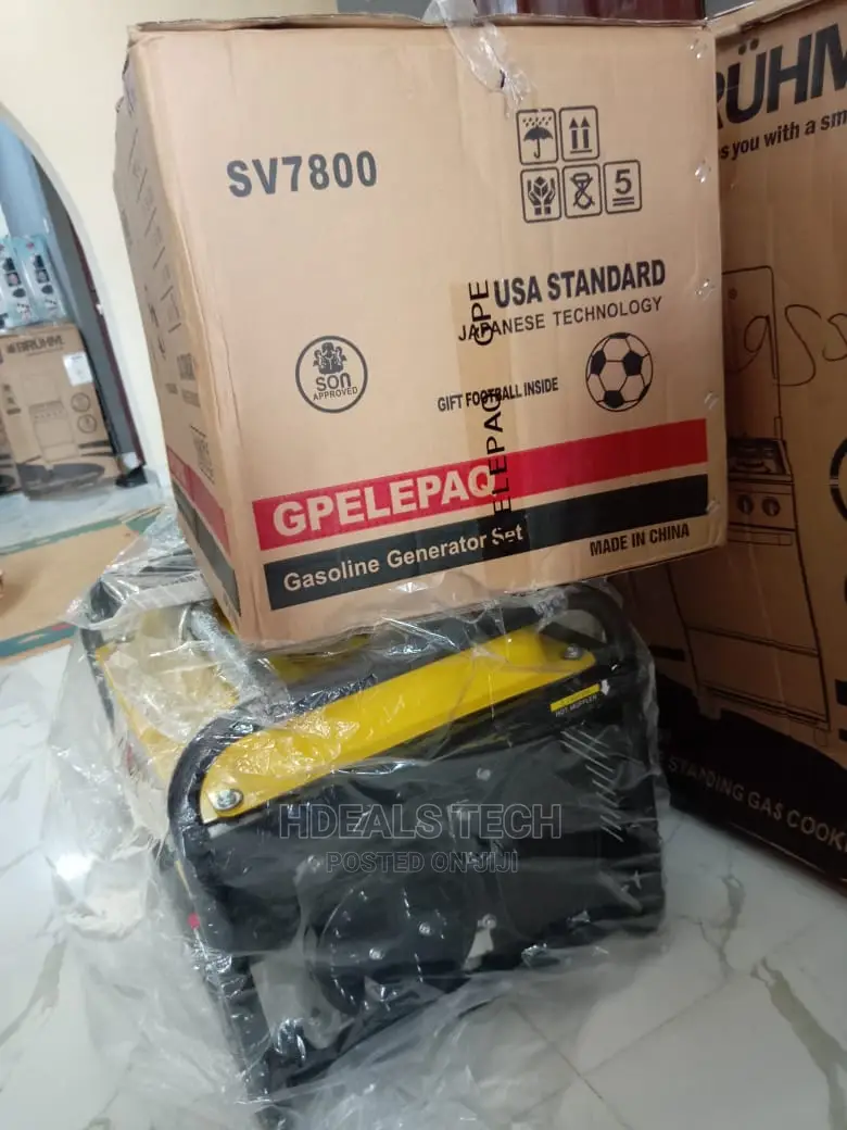 Elepaq 4.5kva Sv7800 Gasoline Generator.