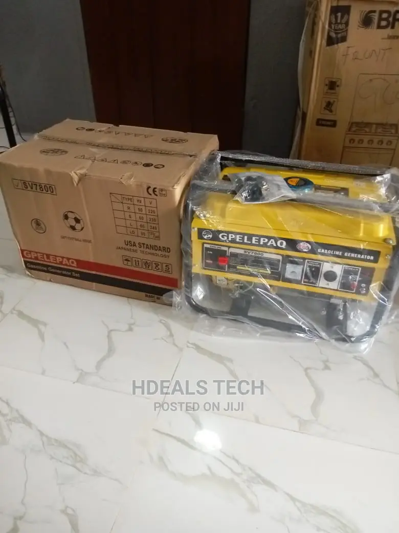 Elepaq Sv7800 4.5kva Manual Starting Gasoline Generator.