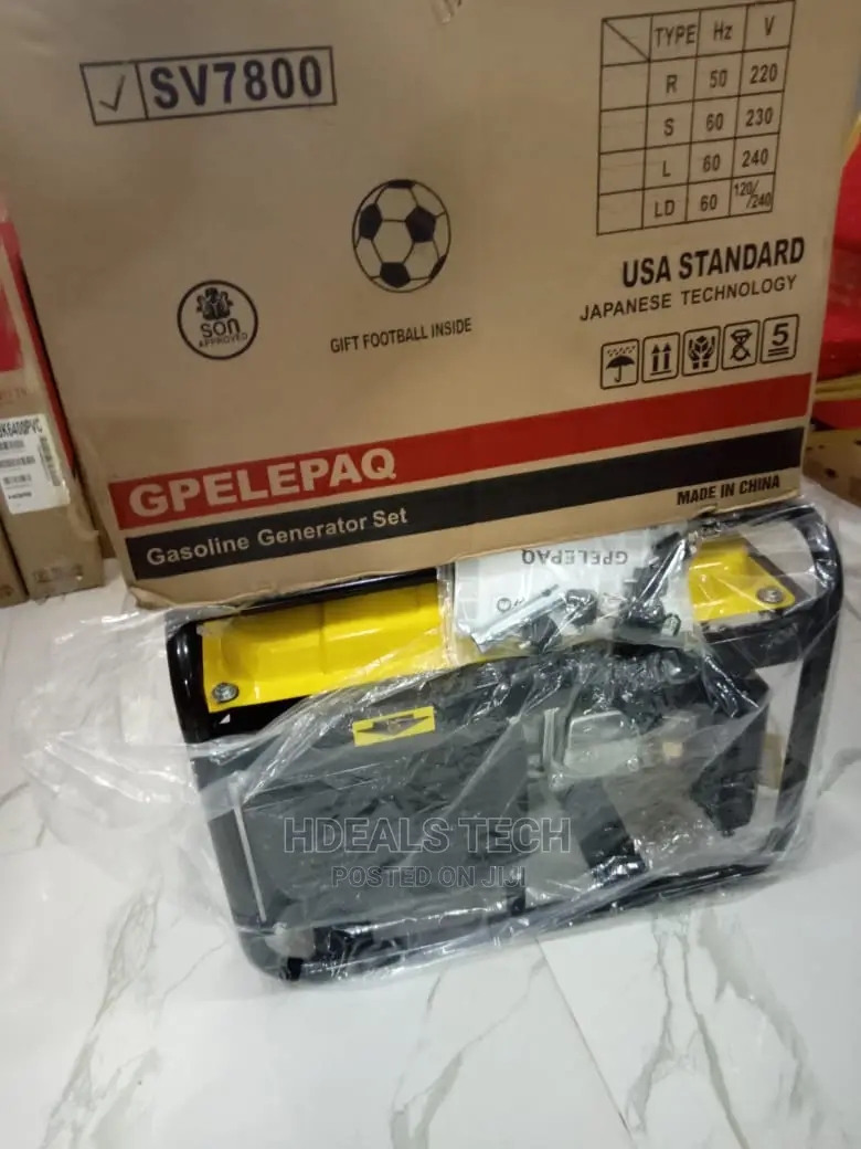 Brand New Manual 4.5kva Elepaq Generator Sv7800