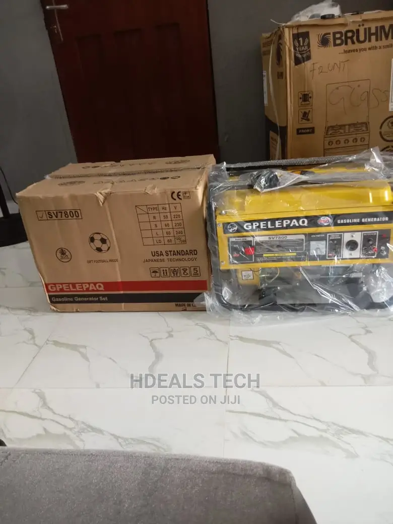Brand New Manual Elepaq Sv7800 4.5kva Generator