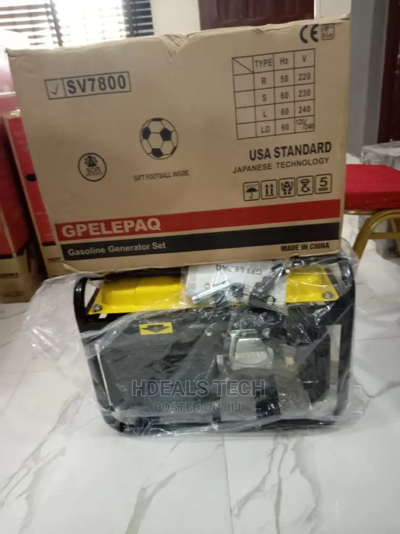 Elepaq Sv7800 4.5kva Manual (Low Noise) Generator.
