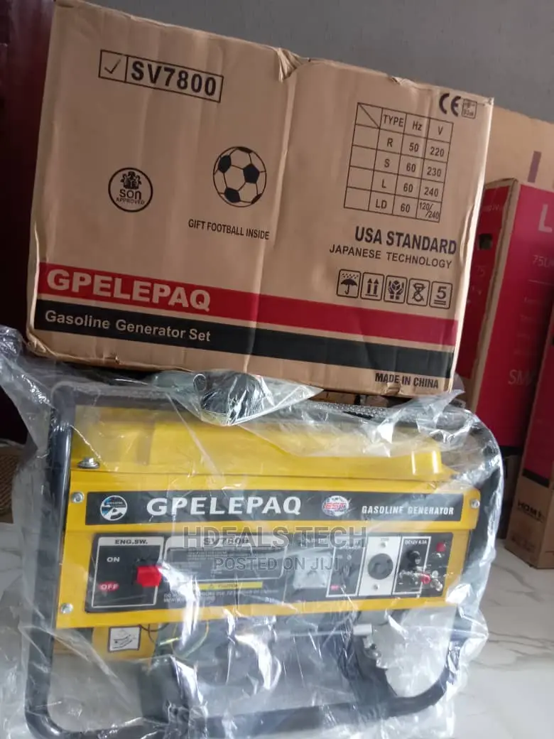 Elepaq 4.5kva Sv7800  Manual Start Gasoline Generator.