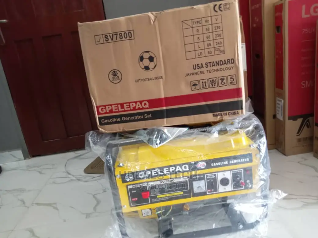 New Elepaq 4.5kva Manual Start Gasoline Generator.