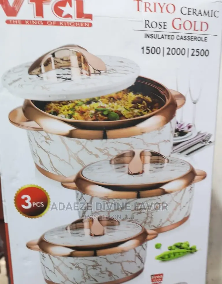 3pcs Ceramic Food Flasks