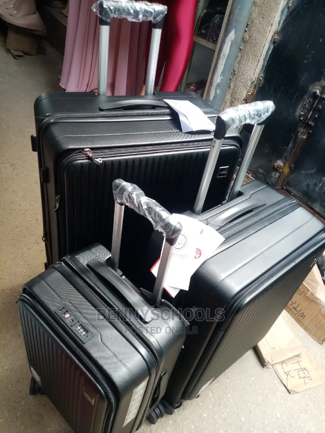 Set of 3 Smartpolo Foreign Rubber Plastic Travel Luggage Box