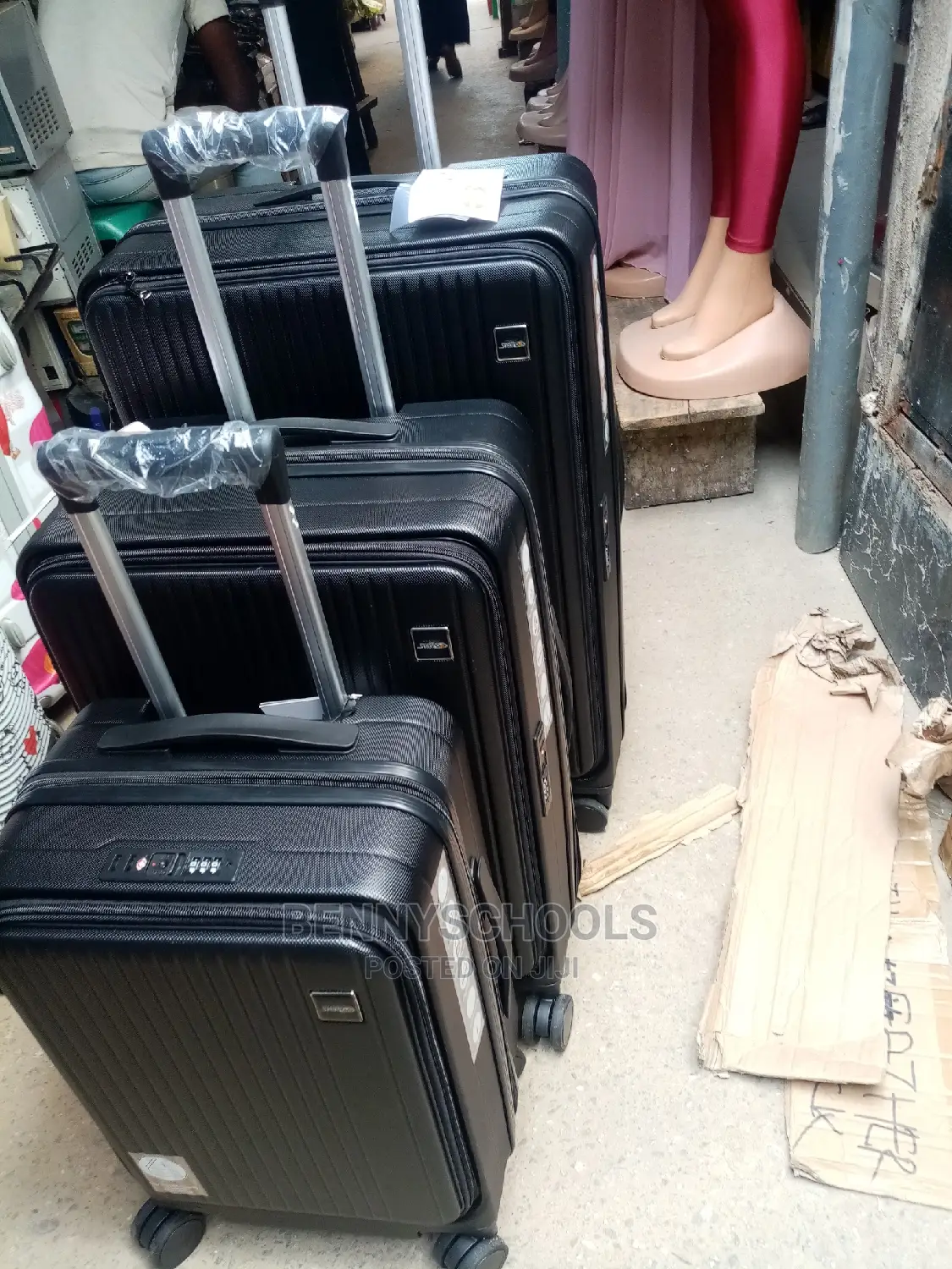 Set of 3 Smartpolo Foreign Rubber Plastic Travel Luggage Box