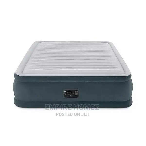 18in Queen Dura-Beam Essential Rest Airbed With Inbuilt Pump