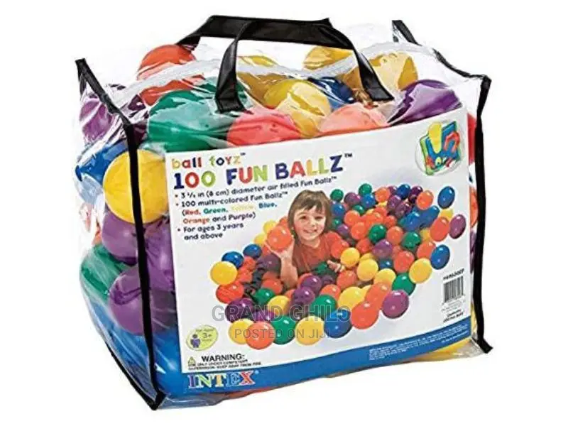 Intex Fun Balls, Multi-Colour, 100 Pieces