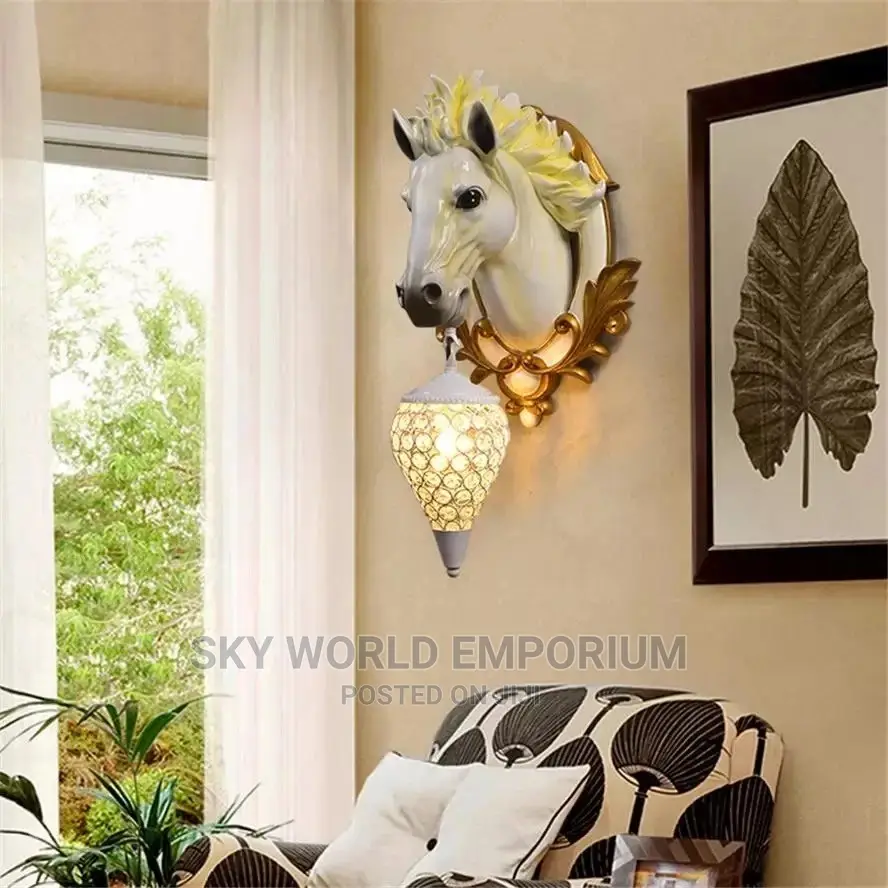 Resin Horse Wall Lamp