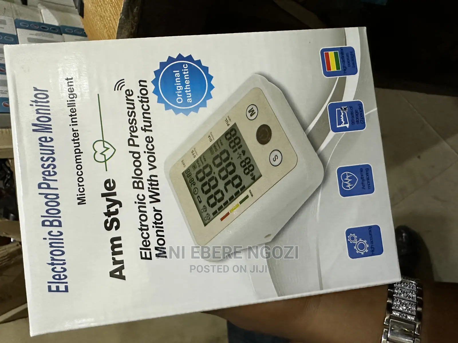 Arm Style Electronic Blood Pressure Monitor .