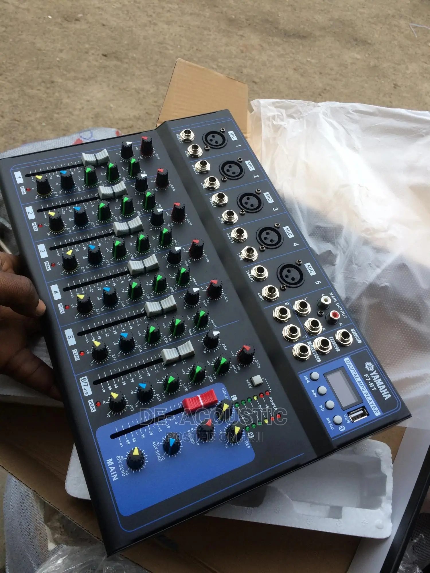 Yamaha Professional 7 Channel Mixer With Usb and Bluetooth