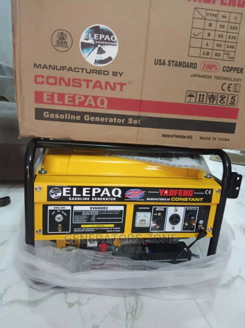 Sv6800e2 Elepaq Constant Generator 4.5kva(Less Noise)