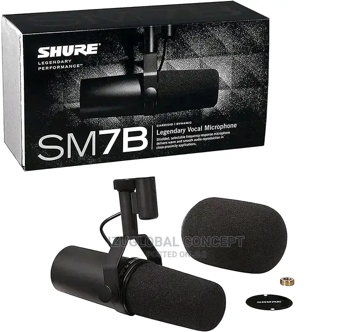 SHURE Sm7b Vocal Dynamic Microphone for Broadcast