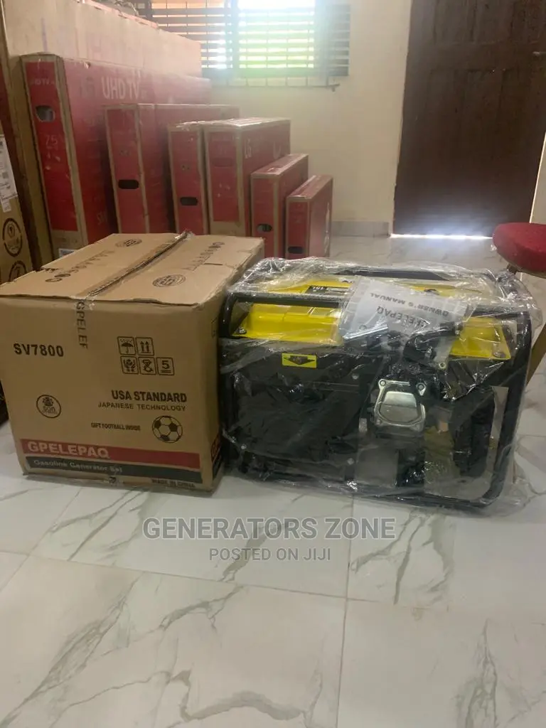 Elepaq 4.5kva Generator Sv7800- Brand New, MANUAL