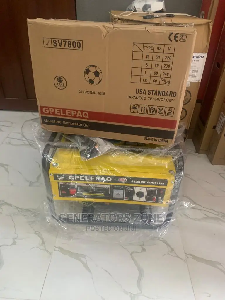Elepaq 4.5kva Generator Sv7800- Brand New, MANUAL