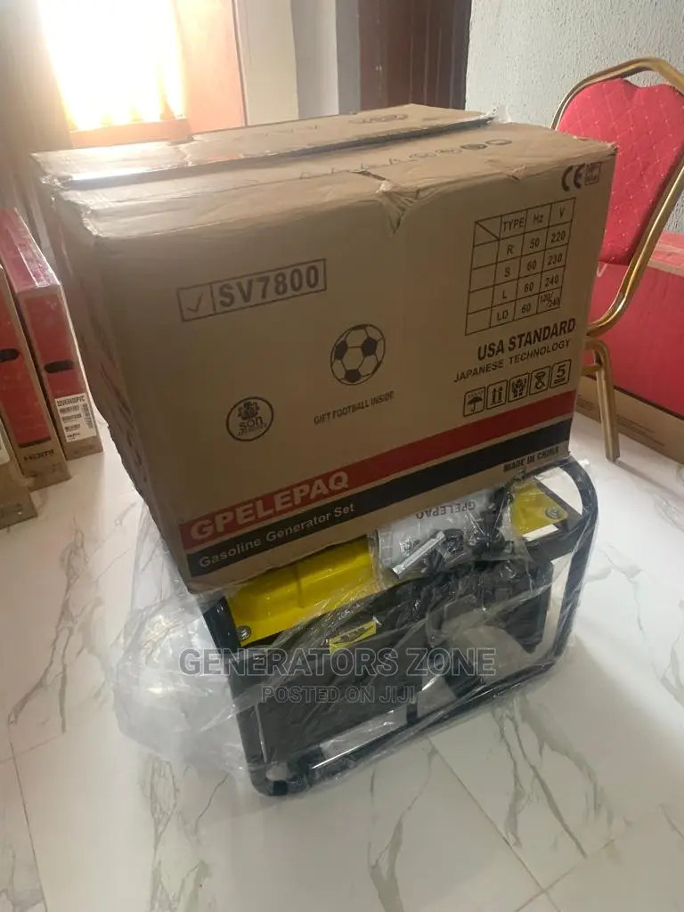 Elepaq 4.5kva Sv7800 Manual Start Gasoline Generator.