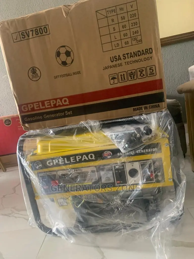 Manual Elepaq Generator - Sv7800 4.5kva Capacity