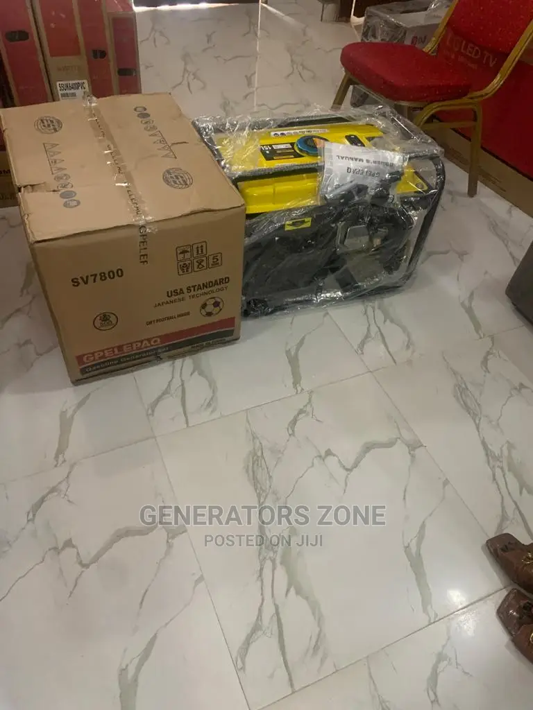 Brand New Elepaq 4.5kva Manual Yellow Tank Generator