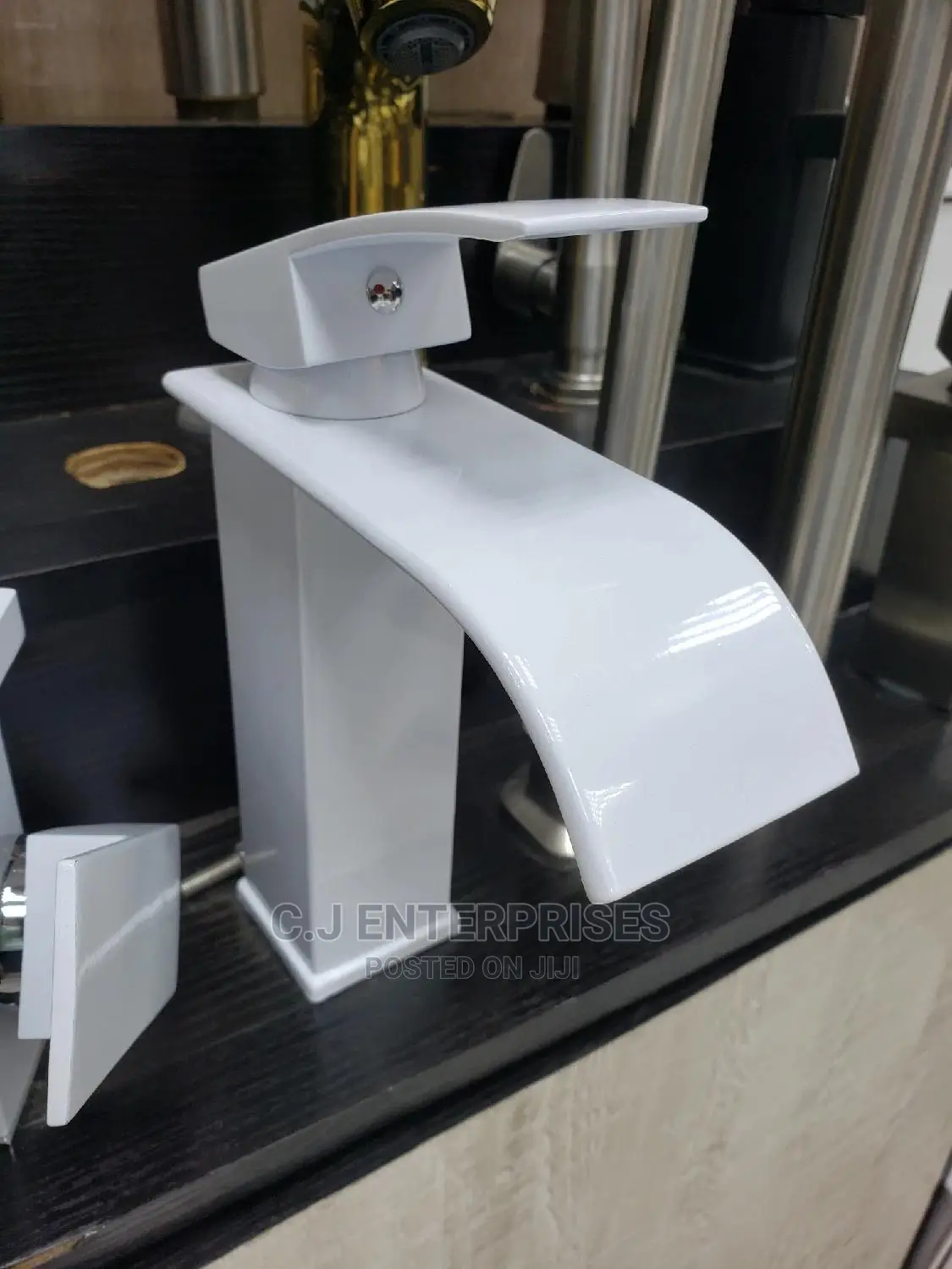 White Basin Mixer Tap