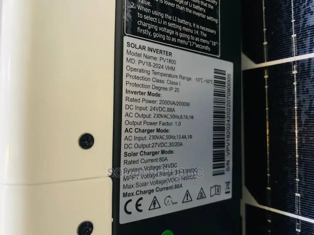 Must Hybrid Inverters 2kw 24v