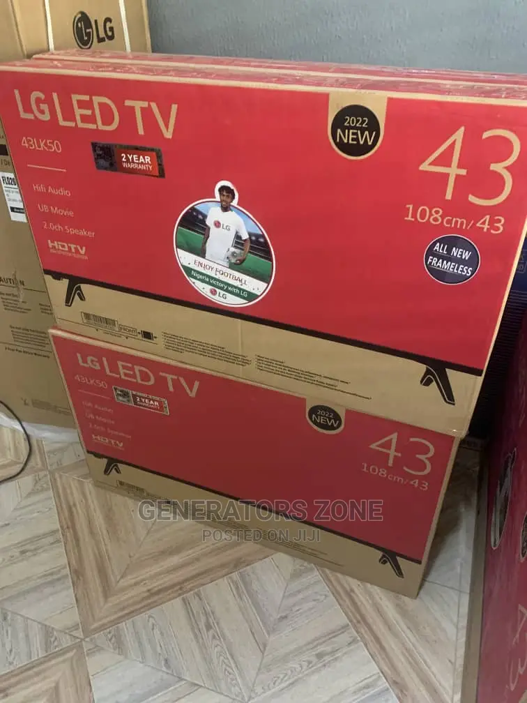 LG 43inches LED HD TV 100%