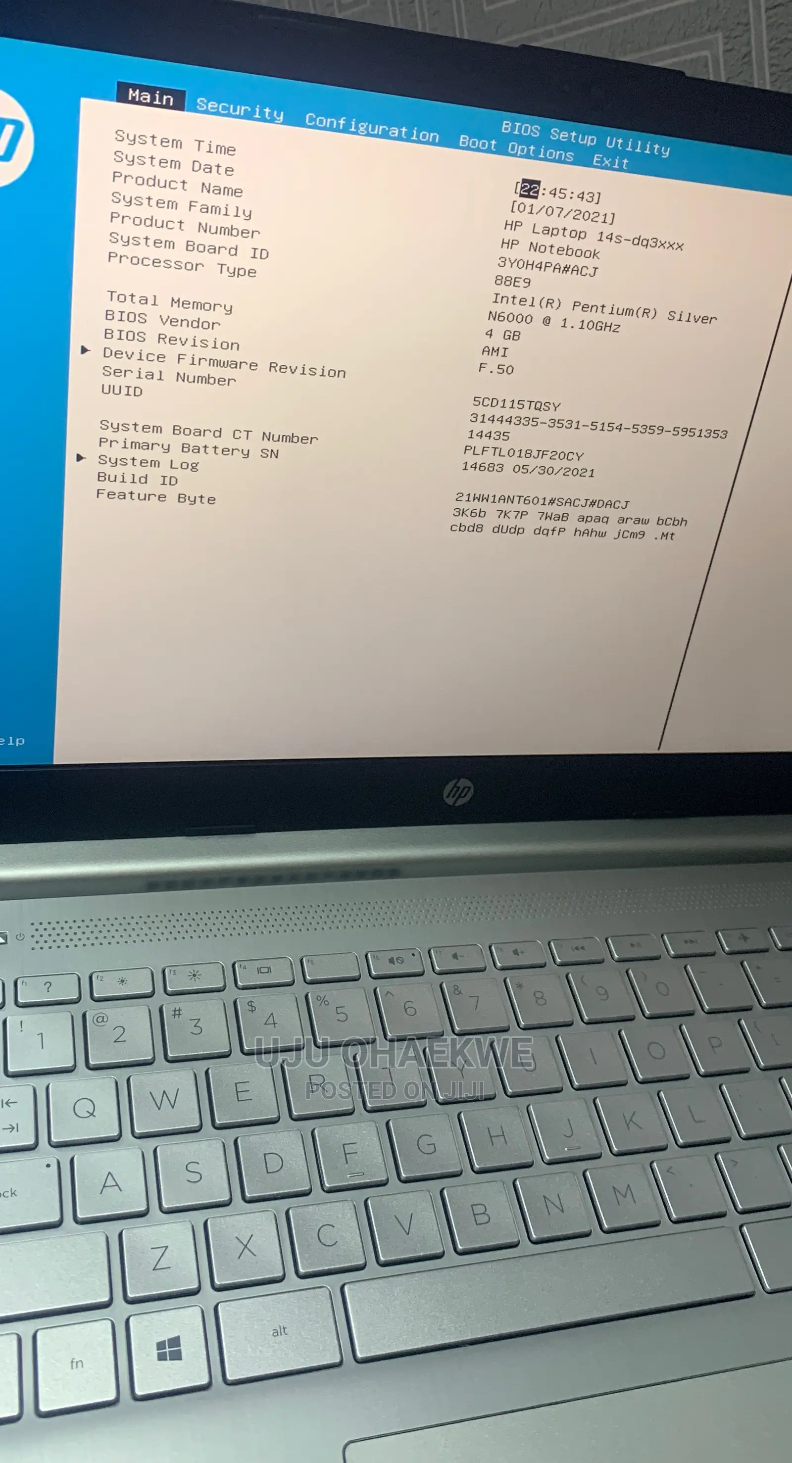 Laptop HP 14-Dq1088wm 4GB Intel Pentium HDD 128GB