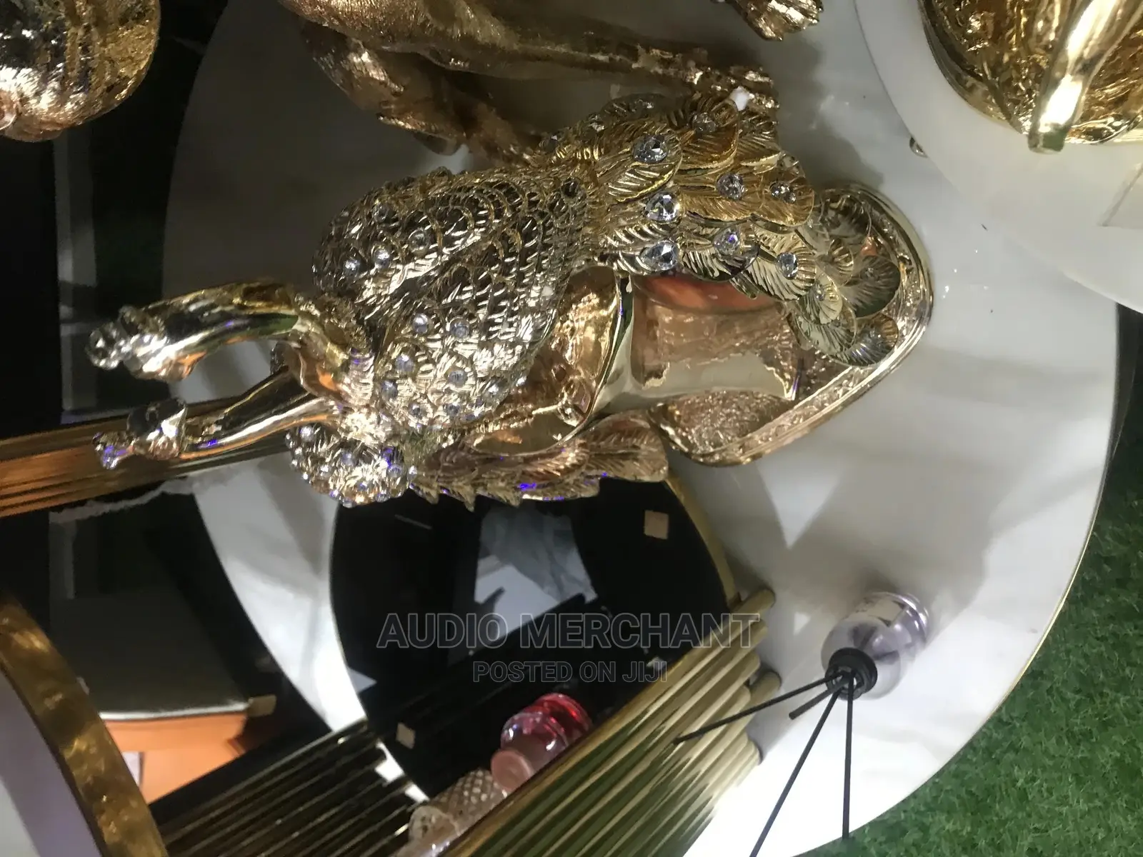 Golden Peacock for Tables at Home and Office Luxury Items