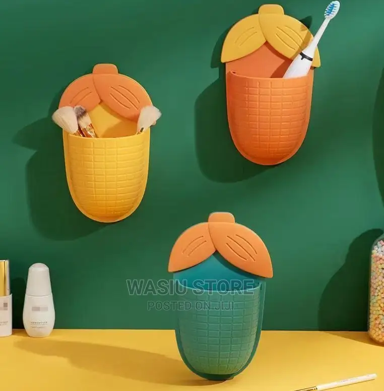 3pcs Corn Shaped Wall Mounted Storage Rack