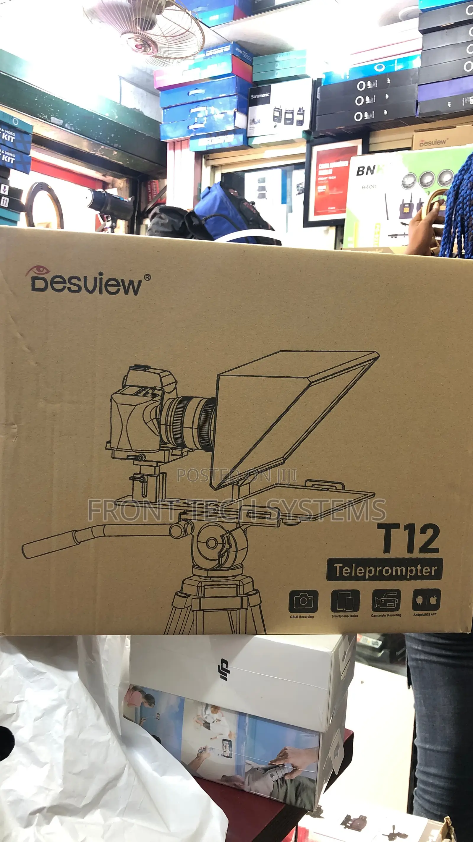 Desview Teleprompter T12 for DSLR Cameras and Phones